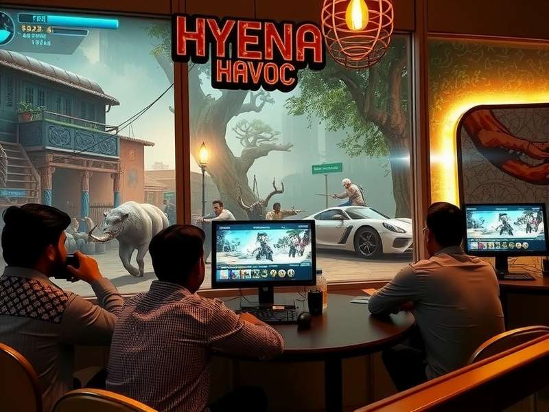 Hyena Havoc gameplay screenshot showing character and environment