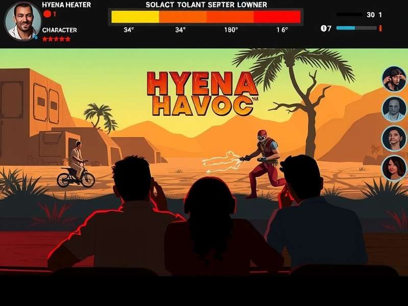 Indian players enjoying Hyena Havoc at gaming cafe